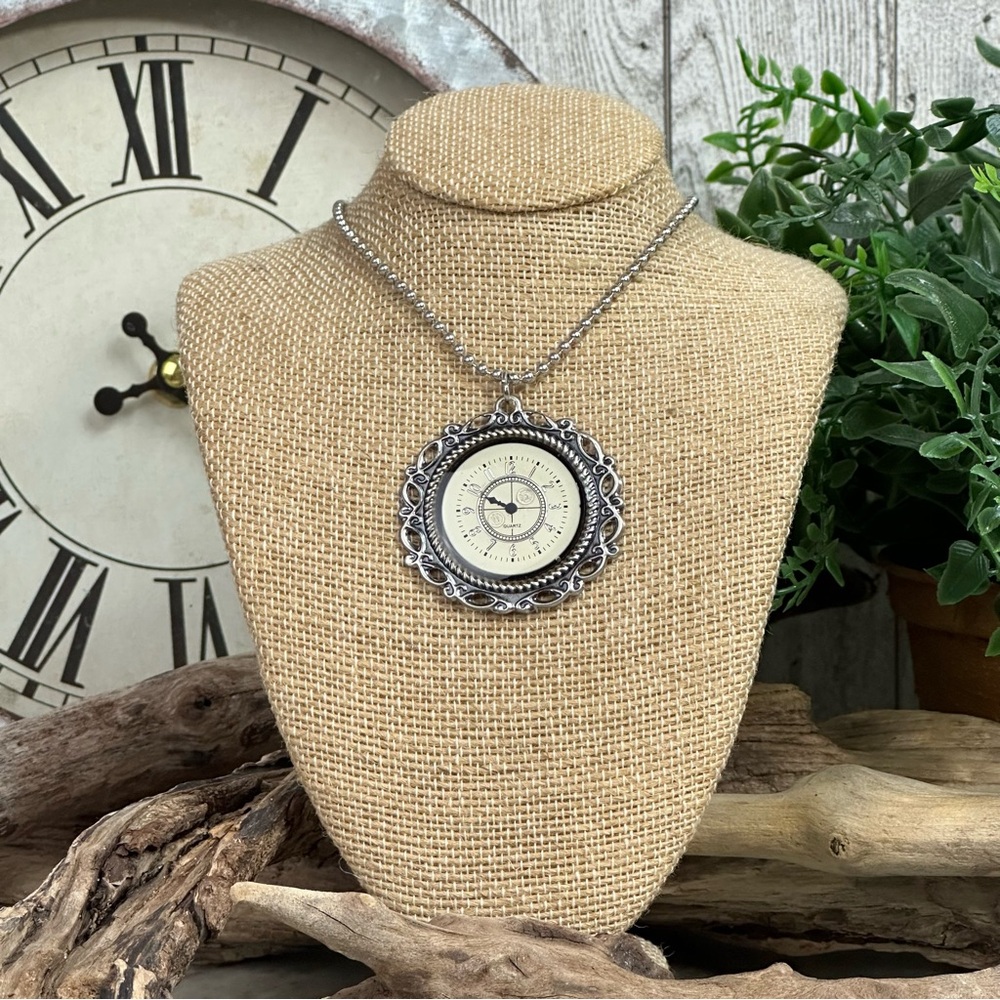 UP SCALE TIME - Vintage Watch Part Necklace
Resined
